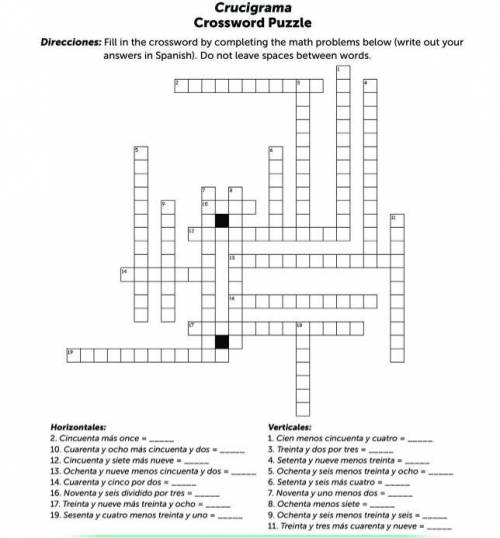Can someone help me with this crossword puzzle? this is a long overdue assignment.