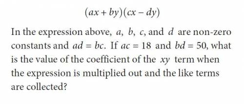 I'm taking my SAT next week and I need help with this problem :(