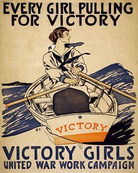 What is the primary message of this poster?

Women can only help the war effort by joining the nav