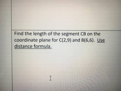Find the length of the segment...
NEED HELP FOR A TEST tomorrow