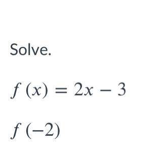 How do you solve a function notation