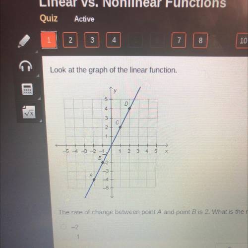 Helpppppzzzzzzzz

Look at the graph of the linear function 
The rate of change between a and point