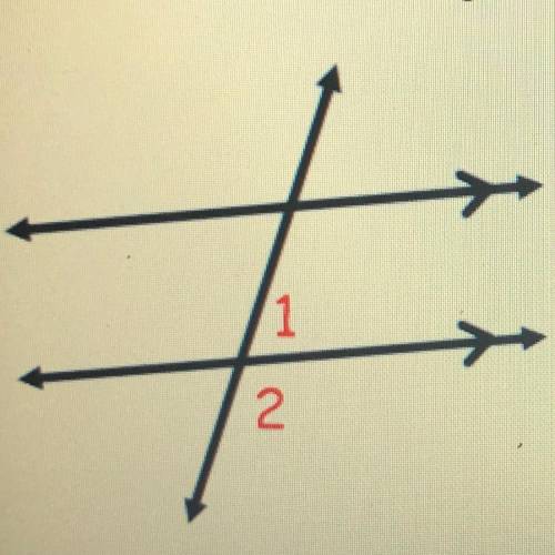 Is this a vertical angle or a corresponding angle or is it nether of those angles