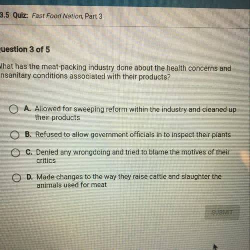 What has the meat-packing industry done about the health concerns and unsanitary conditions associa