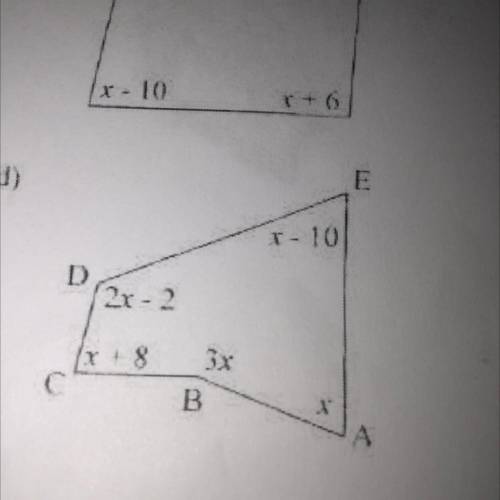 Look at the picture plz solve for (x) please and ty