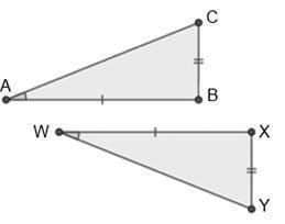 Which of the following pairs of triangles can be proven congruent by AAS?

A. (Image 1)
B. (Image