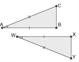 Which of the following pairs of triangles can be proven congruent by AAS?

A. (Image 1)
B. (Image