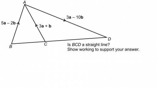 Is BCD a straight line?