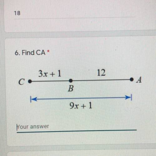 6. Find CA*
Please help it’s so confusing