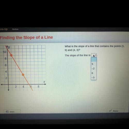Warm-Up

Active
Finding the Slope of a Line
What is the slope of a line that contains the points (