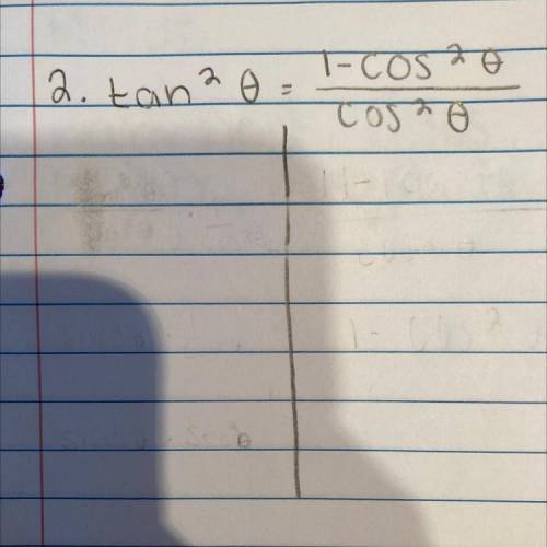 How do I prove this? 
It’s proving trigonometric identities please help