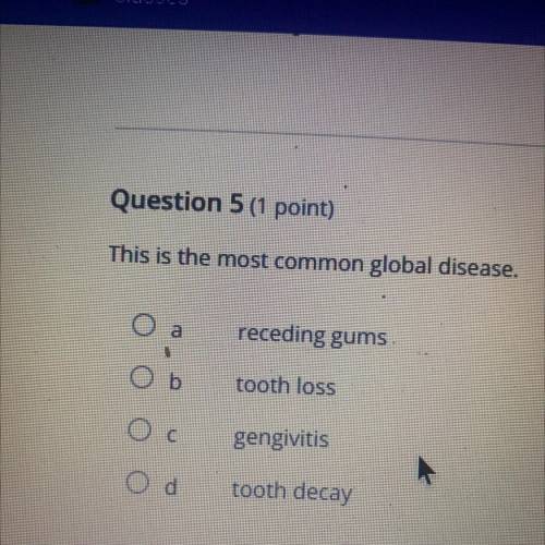 What is the most common global disease