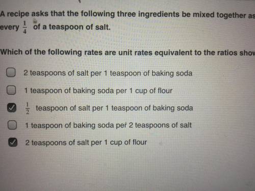 A recipe asks that the following three ingredients be mixed together as follows: add 1/2 of a cup o