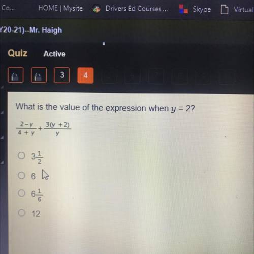 What is the value of the expression when y = 2 2-7/4+7 + 3(7+2)/y