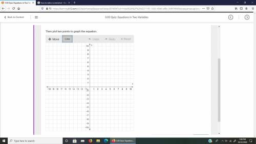 Make a table of ordered pairs for the equation.

y=−13x+1
Then plot two points to graph the equati