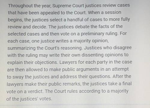 Which statement best summarizes the inaccuracy contained in this description of the Supreme Court's