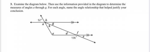 - 10

3. Examine the diagram below. Then use the information provided in the diagram to determine