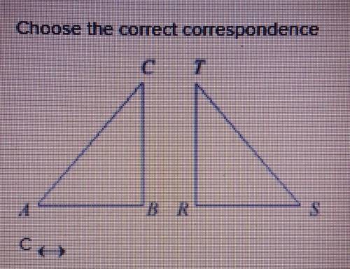 Choose the correct correspondence RST