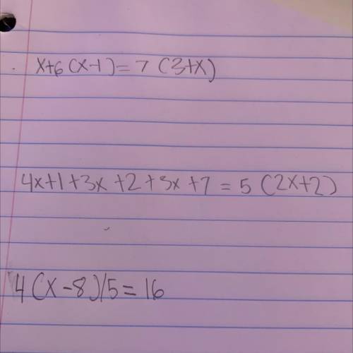 Can somebody please help me. I need to solve for X and find if their is one solution, no solution o
