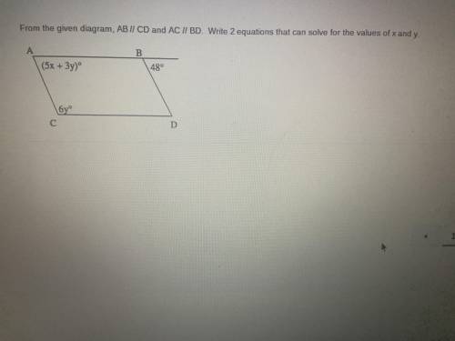 How do I write the two equations?