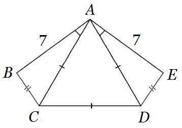 State whether triangle abc and triangle aed are congruent. Justify your answer.