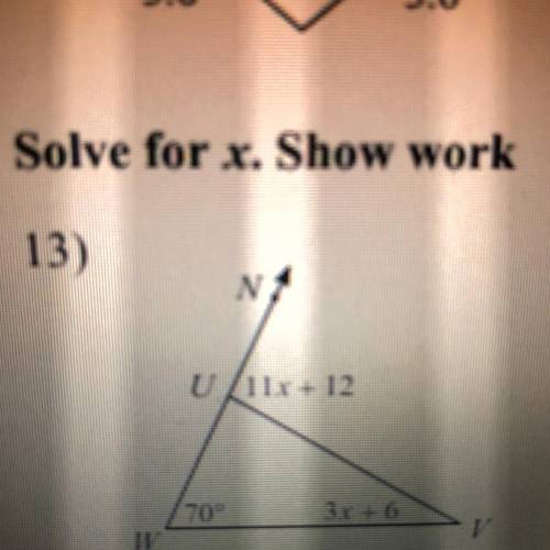 Solve for x. Show work.

The teacher told us that the answer is 8 but I’m not sure what steps I ne