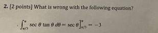 What Is Wrong With The Following Equation?