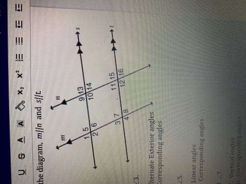 Identify the angle pair for angle 11 and angle 3