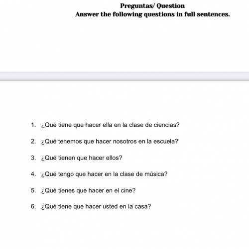 Can anyone please do this I am so bad at Spanish