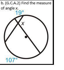 Find measure of angle x