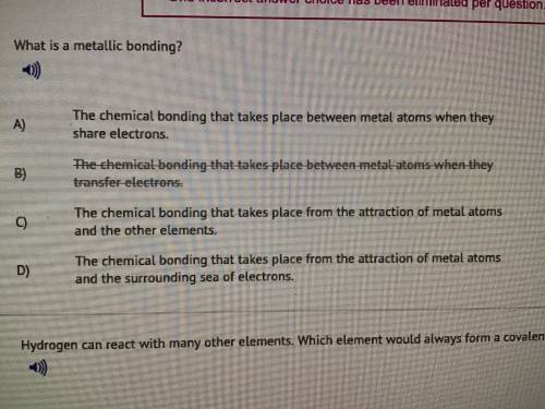 What is a metallic bonding