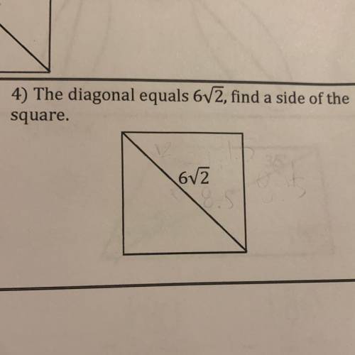 PLEASE SOLVE THE SIDE OF THE SQUARE