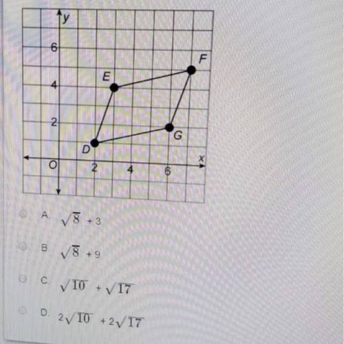 What is the perimeter of DEFG?