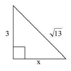 Find x in simplest radical form.