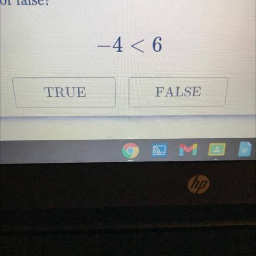 -4<6 is the statement true or false
