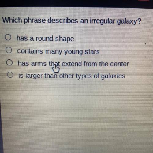 Which phase describes an irregular galaxy
