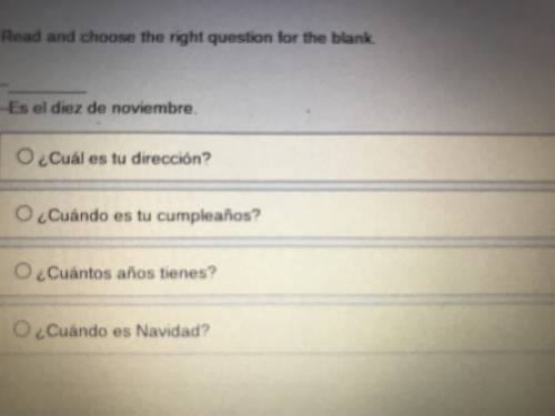 Read and choose the right question for the blank