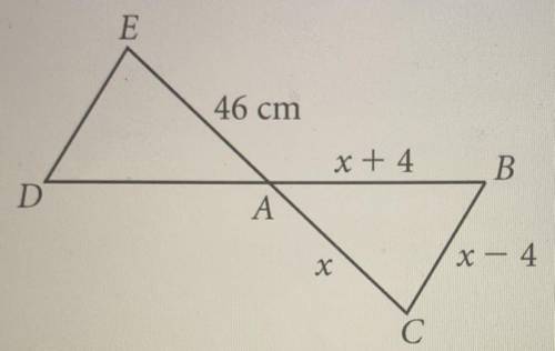 Please help

The perimeter of triangle ABC is 138 cm and BC || DE. Is triangle ABC = triangle