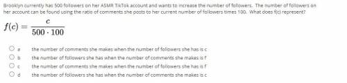 Brooklyn currently has 500 followers on her instagram account and wants to increase the number of f