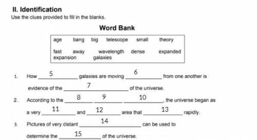 Use the clues provided to fill in the blanks. NOT ALL OF THE WORDS IN THE WORD BANK WILL BE USED!!