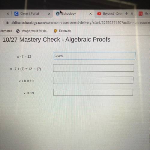 Help pleaseeeee it’s on algebraic proofs