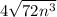 4 \sqrt{72n^{3} }