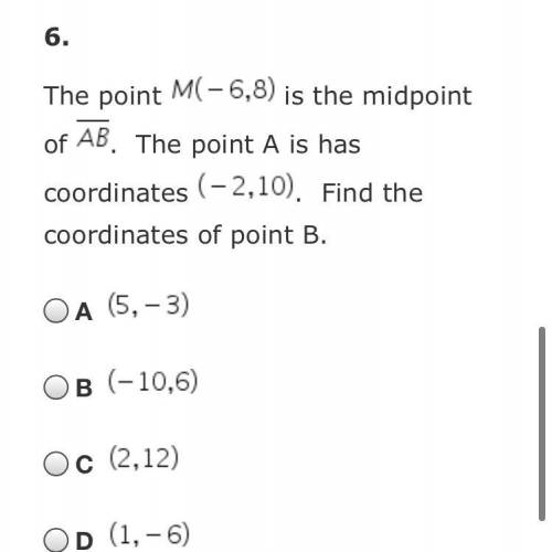 The point M(-6,8)...