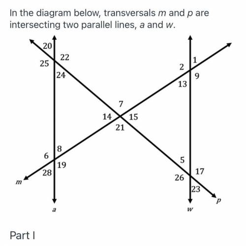 PLEASE HELP ILL GIVE 50 POINTS

1. Identify each pair of alternate interior angles.
2. Identify ea
