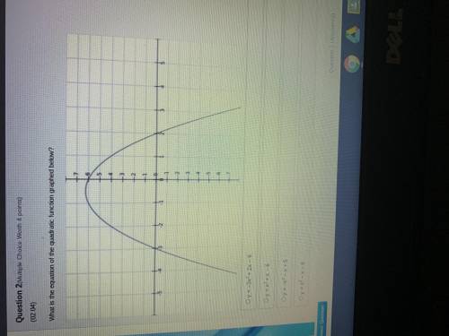 What is the equation of the quadratic function graphed below?