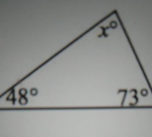 Find the angle of x