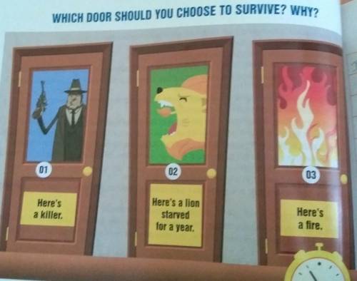 Which door should you choose to survive? why?