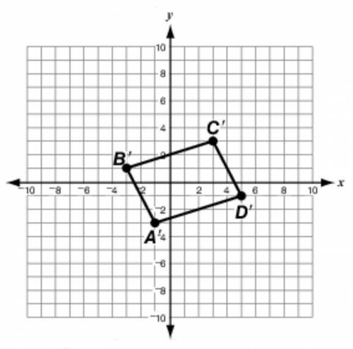 Which sequence of transformations will result in a parallelogram with vertices A(−2, 1), B(−4,−3),