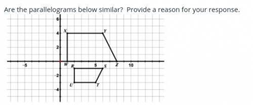 Pls, help I will give 50 points to anyone who answers!
(are the parallelograms below similar)