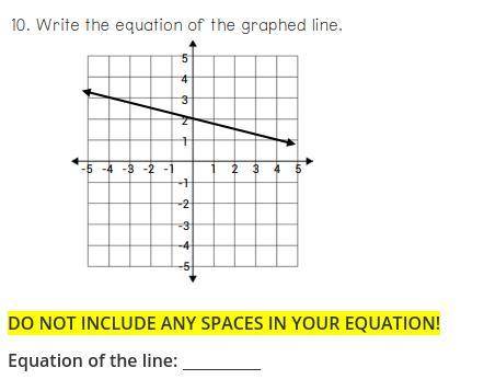 Write the equation of the graphed line.